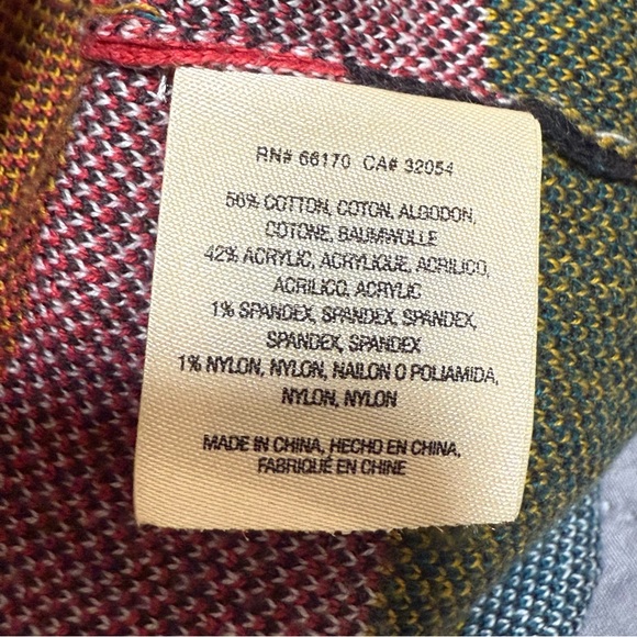 Anthropologie Maeve Size XS Multicolor Geometric Knit Knee Length Sweater Skirt - Picture 11 of 16